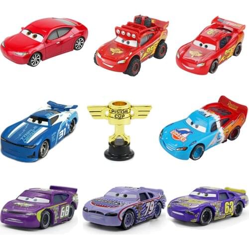 Disney Pixar Cars 2 3 Lightning McQueen Racers Roll No 31 1:55 Diecast Vehicle Hot Toys Gift Present for Boys
