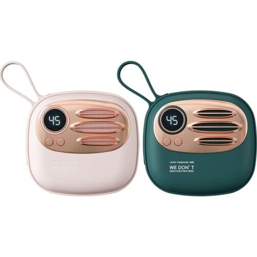 2-5H Mini 5000Mah Electric Hand Warmer, 5S Quick Heating USB Rechargeable Pocket Power Bank Warmer For Gifts