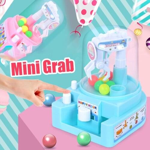 Mini Claw Machine Kids Grab Ball Candy Doll Machine Toy for Kids Toys Gift M09