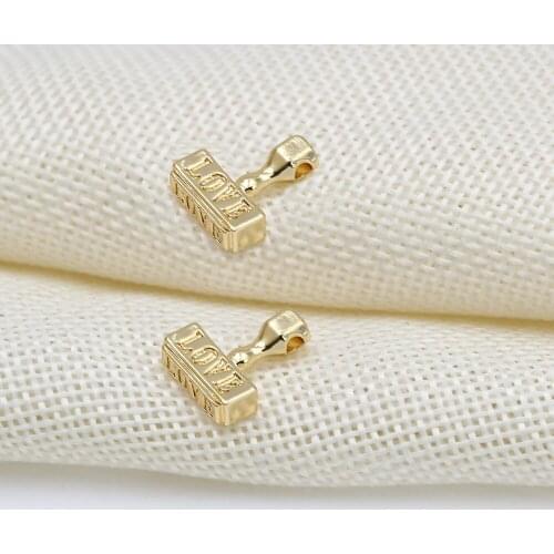 MEIBEADS New Hammer Shape Love You Gesture Funny Pendant for DIY Jewelry Necklace Making Earrings Accessories Bracelet Findings