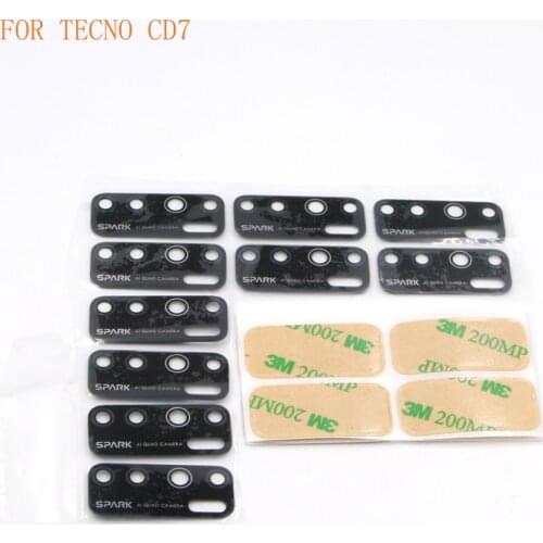 Wholesale 50pcs Original Back Rear Camera Glass Lens With Sticker Replacement For TECNO A56 CD7 CD8 K7J KB7 KD7 LC6 P36