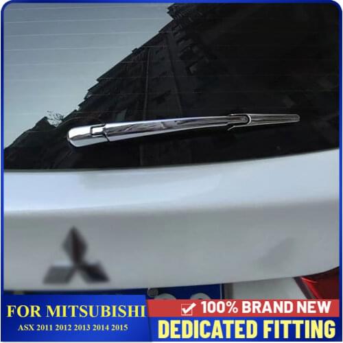 Fit For Mitsubishi ASX 2011 2012 2013 2014 2015 ABS Chrome Rear Window Screen Wiper Cover Trim Stickers Auto Parts