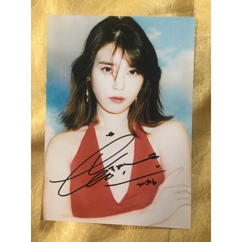 Signed Lee Ji Eun IU autographed photo 5*7 Scarlet Heart Ryeo K-POP 9 versions 062020