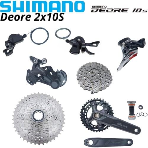 SHIMANO DEORE M4100 M5100 10s Group 2x10s SL-M4100 SL-M5100 SHIFT LEVER 10v RD-M4120 FD-M4100-M HG54 CS-M4100 FC-M5100-2 BB52