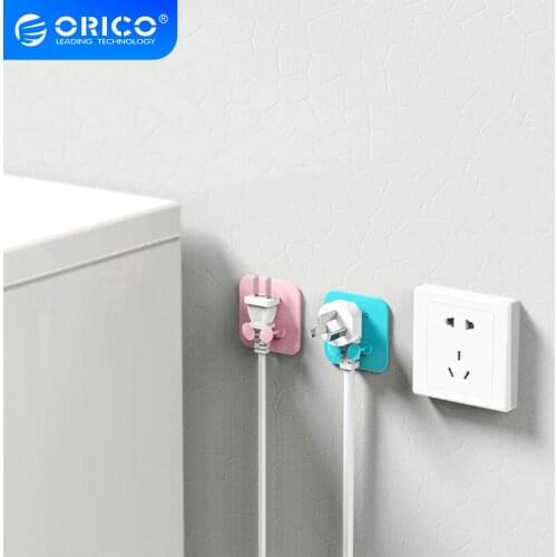 ORICO Silicone Wall Hook Hanger Plug Holder Dual Hook Cable Holder For Kitchen Bathroom Bedroom Accessories Waterpoof Hook
