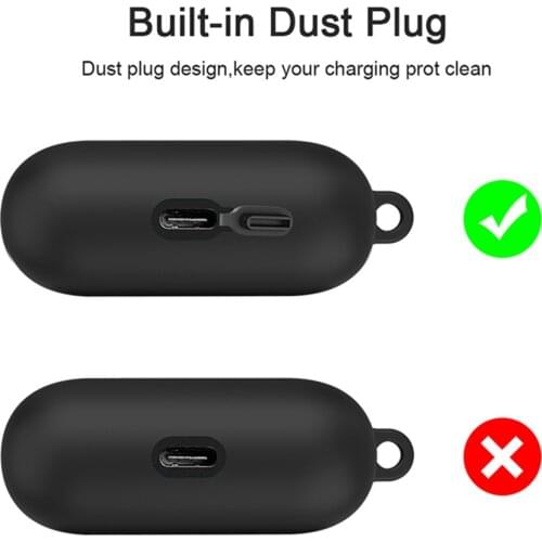 Silicone Protective Cover Dust-Proof Waterproof Storage Case for Razer Hammerhead Crazy Shark True Wireless X Bluetooth Headset