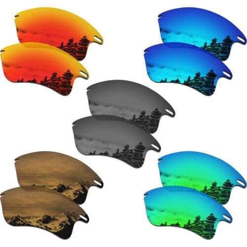 SmartVLT 5 Pairs Polarized Sunglasses Replacement Lenses for Oakley Fast Jacket XL - 5 Colors