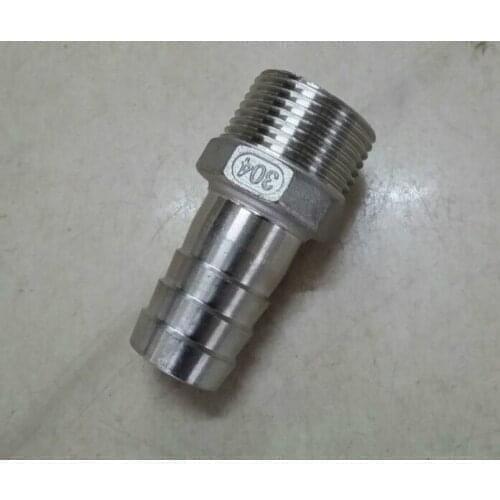 1pcs DN25 straight pass joint 304 stainless steel hose tube pipe connector interface port pagoda type