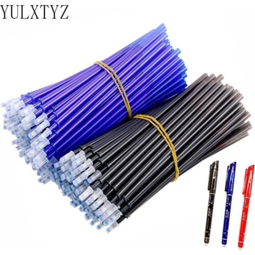 4/20 Pcs Erasable Gel Pen Refill Rod Kawaii 0.5mm Blue/Black/Red Ink Pen Washable Handle for School Office Writing Stationery