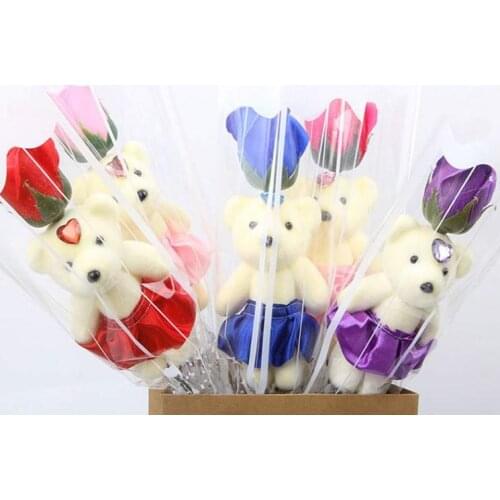 Wedding Gifts For Guests Party Supply Adorable Bear Soap Flowers For Partyl Kids Birthday wedding favors and gifts navidadSN1235