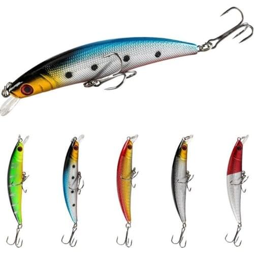 Sinking Pencil Fishing Lure Lipless 9cm-8.1g Minnow Freshwater Creek Wobbler 6color for Choose Minnow