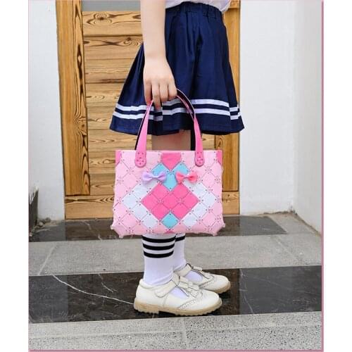 DIY Material Package Kids Arts&Crafts Making Children Bag Toys DIY Fashion Handmade Girls Bag Parent-Child Interactive Toys