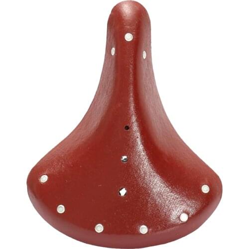 Bike Seat Vintage PU Leather Impact Resistant Spring Bike Saddle Comfortable and