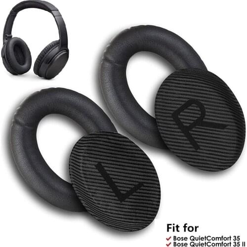 High Quality Replacement Ear Pads for BOSE QC35 Earpads Headband Memory Foam Ear Cushions for QuietComfort 35 & 35 Ii Headphones
