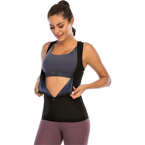 Womens Tight Yoga Shirt Tank Sweat Suit Fat Burning Abdomen Fitness Vest Running Yoga Body Shaping Gym Sexy Tops Underwear