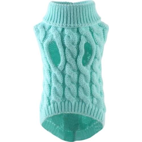 Winter Warm Knitted Pet Dog Sweater Autumn Winter Pet Clothing Costume Jumper Comfortable Dog Sweater