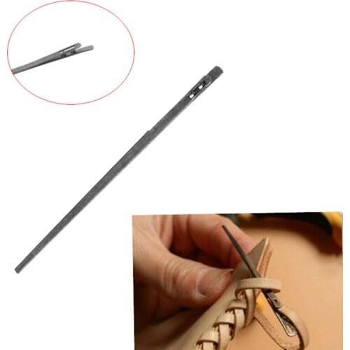 1pc DIY Leather Sewing Craft Tool Leather Knitting Needle Hole Double Leather Rope Lace Needle