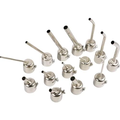 1PCS Hot Air Gun Nozzle Oblique Nozzle 850 Series 45 Degree Curved Nozzle Used For 852 Welding Nozzle Replacement