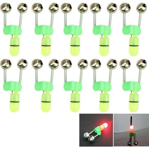 10 PCS Red LED Light Night Fishing Lamp Luminous Stick Fishing Alarm