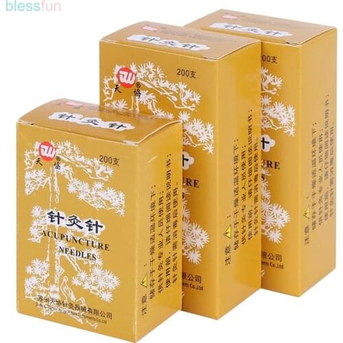 200Pcs No-Disposable Acupuncture Needle Silver surface backshank acupuncture meridian point Sterile reusable 0.25/30/35/40/45mm