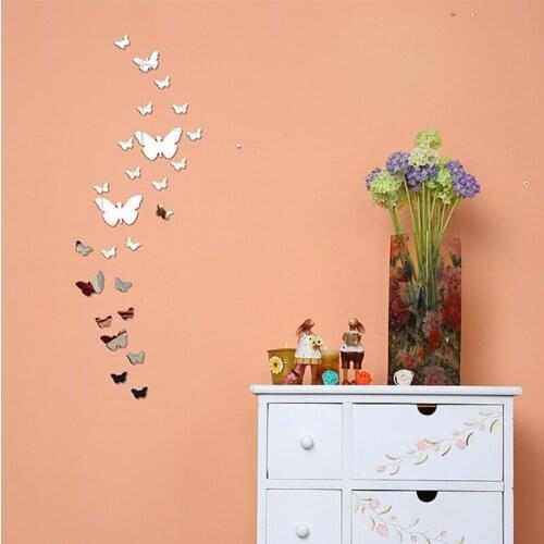 25Pcs/Set DIY 3D Wall Home Decor Bedroom Living Room Wallpaper Decoration Creative Circle Crystal Mirror Wall Stickers