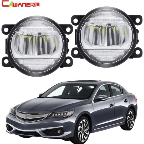 2in1 LED Fog Light Assembly Daytime Running Lamp Car Front Bumper Fog Light DRL H11 12V For Acura ILX 2013 2014 2015 2016