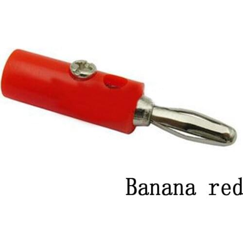 5 pairs Black & Red Banana Plug Speaker Screw Wire Cable Connector 4mm