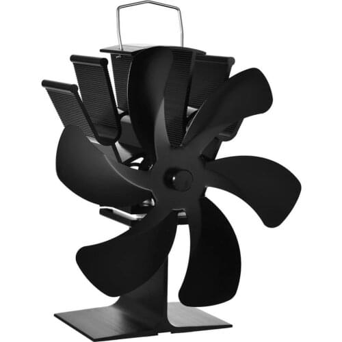 6 Blades Heat Powered Stove Fan Quiet Home Fireplace Fan Log Wood Burner Ecofan Efficient Heat Distribution High Quality