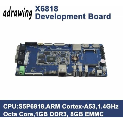 ARM Cortex-A53 Octa Core X6818 Development Board S5P6818 1G DDR3 8G EMMC+ 7 Inch Capacitive LCD