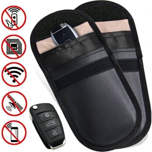 Car Key Signal Blocker Pouch Faraday Bags Signal Blocking Shield Case Mobile Phone Card Wallet