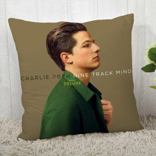 Hot Sale Custom Decorative Pillowcase Charlie Puth Square Zippered Pillow Cover Best Nice Gift 20X20cm 35X35cm 40x40cm