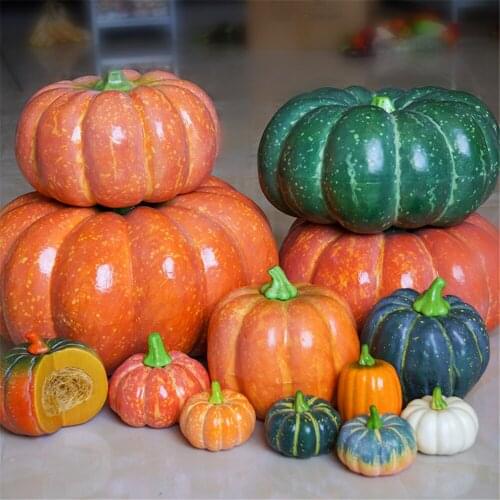 Kids toys pumpkin artificial vegetables model supermarket hotel dining room hall restaurant store shop decor fake vegetables