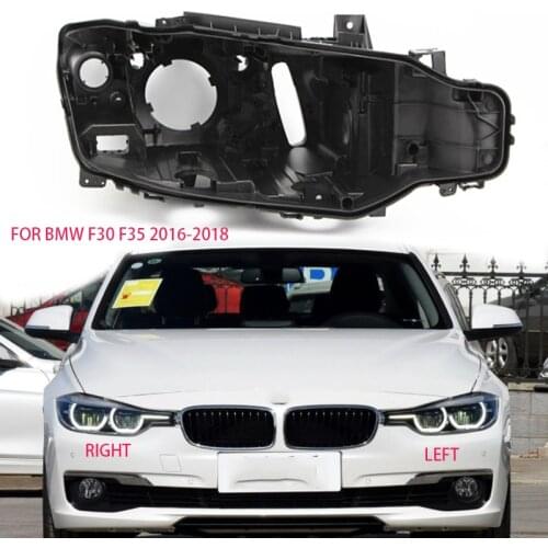 For bmw f30 f35 shell Headlight black casing lens cover lampshade Headlight black base Black plastic house black shell 2016-2018