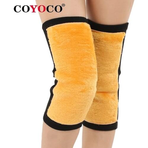 COYOCO Brand Gold Velvet Knee Sleeve Support Protect 1 Pcs Plus Velvet Warm Kneepad Cycling Gym Braces Elastic Sports Knee Pad