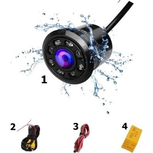 Functional Night Vision Vehicle Reversing Reversing Camera 8 LED night vision backup parking reverse camera waterproof