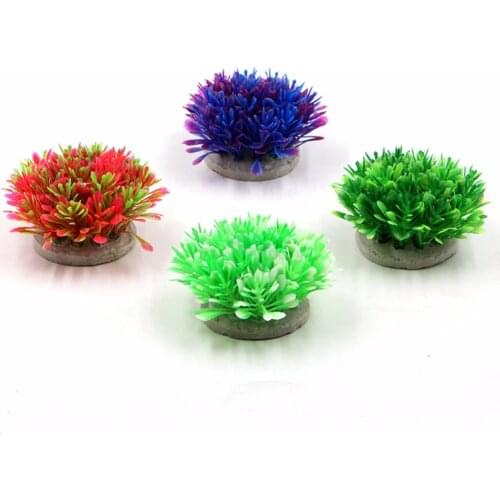 1 Pcs Artificial Water Green Plant Grass For Aquarium Fish Tank Plastic Decor Ornament Free shipping