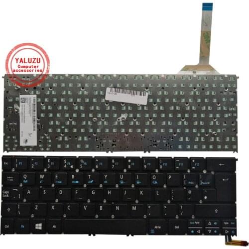 YALUZU new English laptop keyboard for ACER S3-392 S3-392G R13 R7-371 R7-371T serie UI layout black notebook with Backlit