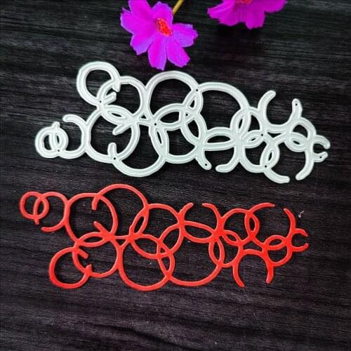 Bubble bubble ring covers the boundary background Metal Cutting Dies for DIY Scrapbooking Album Paper Cards Decorative Crafts Em