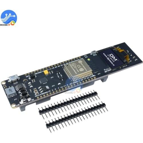 ESP8266 ESP-32 CP2102 WiFi Bluetooth Development Board Module With 18650 Battery Holder 0.96 Inch OLED Display White/Blue/Yellow