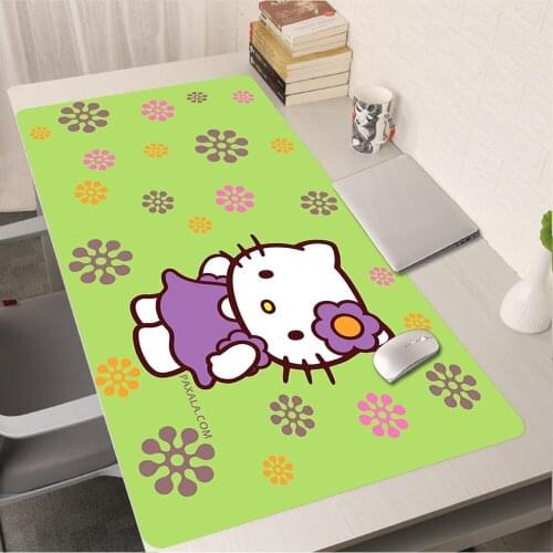 Cute Kawaii Hellos Cat Kitties 900x400 Mouse Pad Xxl Desk Mat Gaming Accessories Mice Keyboards Speed Computer Office Mousepad