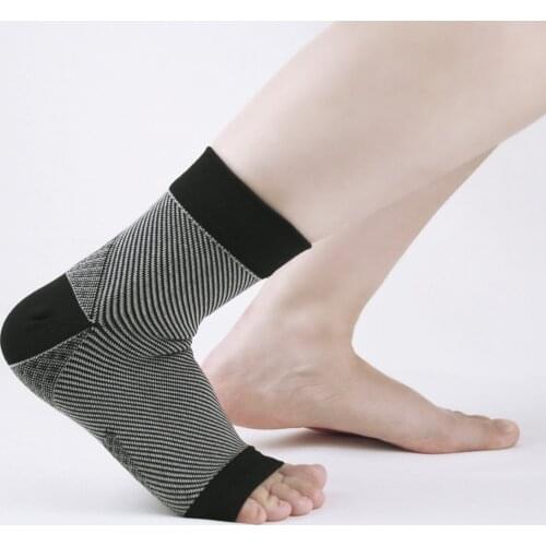 Men And Women Protective Ankle Foot Cover Open Toe Pressure Socks Sweat-absorbent Breathable Cotton Socks 2pair/lot