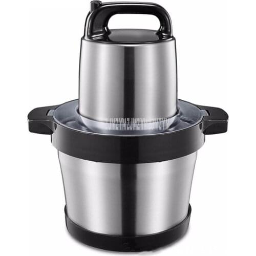 6L Electric Meat Grinder Househol/Commercial Stainless Steel Automatic Meat Vegetable Garlic Mincing Machine 1000W 220V JZR-G608