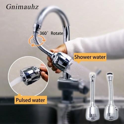 360 Degree Flexible Rotate Faucet Nozzle,Kitchen Sink Taps Head Water Saving Sprayer