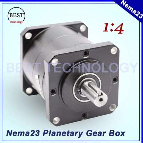Nema23 Motor Planetary Reduction Ratio 1:4 planet gearbox 57mm motor speed reducer Planetary Gearbox high quality