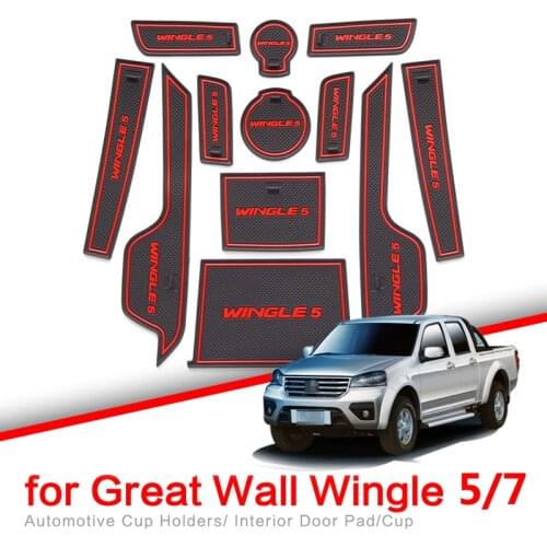 Car Gate Slot Mat For Great Wall Wingle 5 7 Door Groove Mat anti-slip Cup pad Cover Interior Accessories