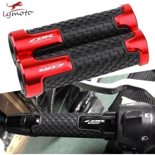 For HONDA CBR650F CBR650R CBR650 R/F 2018 2019 2020 Motorcycle Accessories 7/8'' 22MM CNC Handlebar Grips Hand Grip Handle Bar