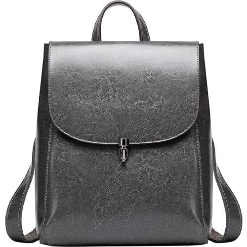 Large Bags High Quality Leather Backpacks For Women Ladies Capacity Travel Backpack Leisure Retro Temperament Shoulder Backpacks