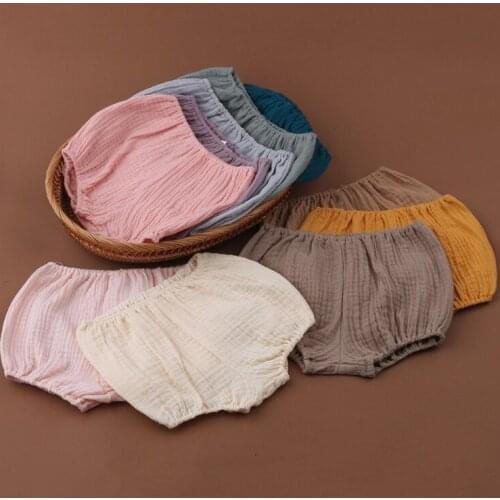 Infant Kids Harem Pants Cotton Shorts Newborn Baby Boys Girls Short Trousers PP Pants Diaper Covers Bloomers 0-18 months