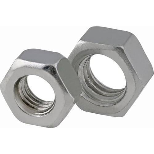 5Pcs-50Pcs Hex Nuts UNC 4# , BSW 1/8 1/4 3/16 5/16 5/32 3/8 1/2 Zinc Plated Carbon Steel Hexagon Nut