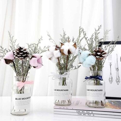Dried Flower Vase Kit Wheat Table Decor Photo Props Home Decorations Bouquet Ornaments Set